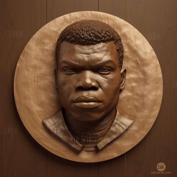 John Boyega 2 stl model for CNC